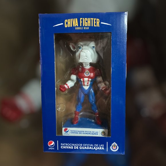 CHIVAS FIGHTER Bobblehead Pepsi Soccer Football Chivas De Guadalajara NEW! - Picture 8 of 11